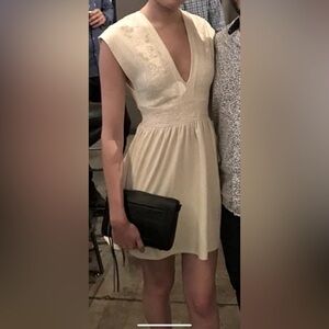 Ivory Zara Mini Skater Dress